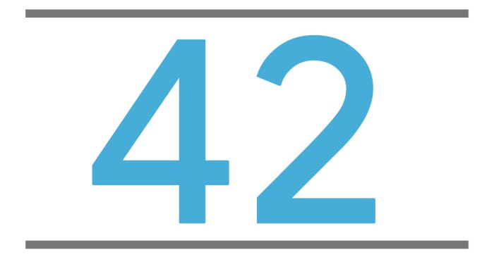 42 number universe answer everything life route svg beyond mystery behind mysteries above 600px numbered highways illinois michigan miriam drum