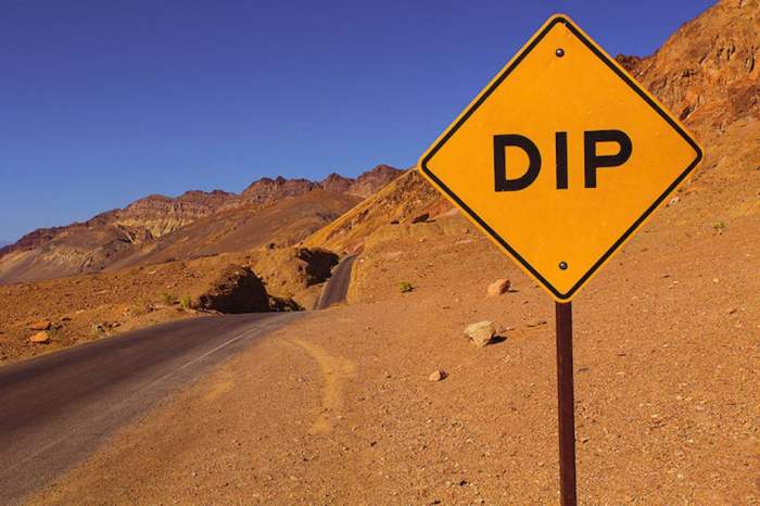 Que significa dip en señales de tránsito